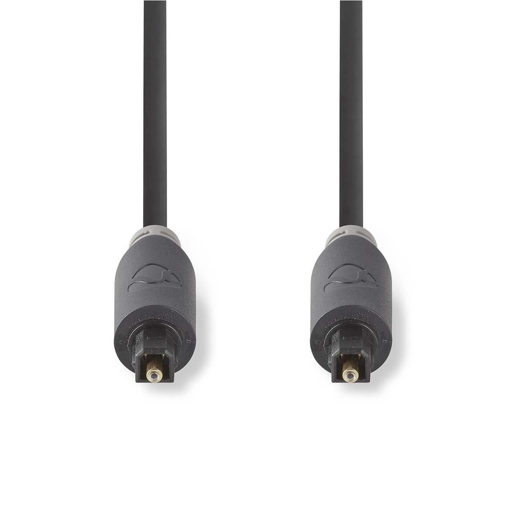 Câble audio optique | TosLink Male | TosLink Male | 3.00 m | Rond | PVC | Anthracite | Boîte