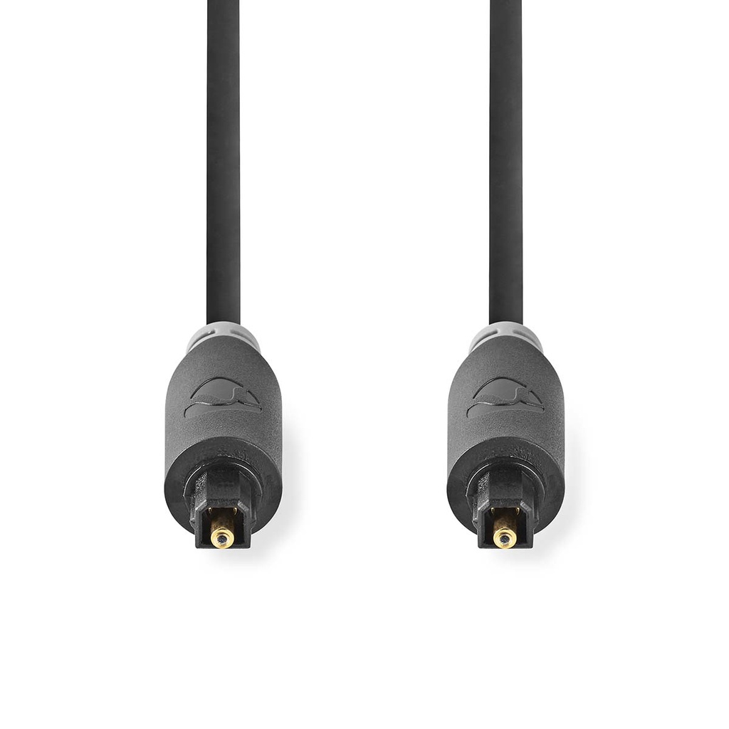Câble audio optique | TosLink Male | TosLink Male | 5.00 m | Rond | PVC | Anthracite | Boîte