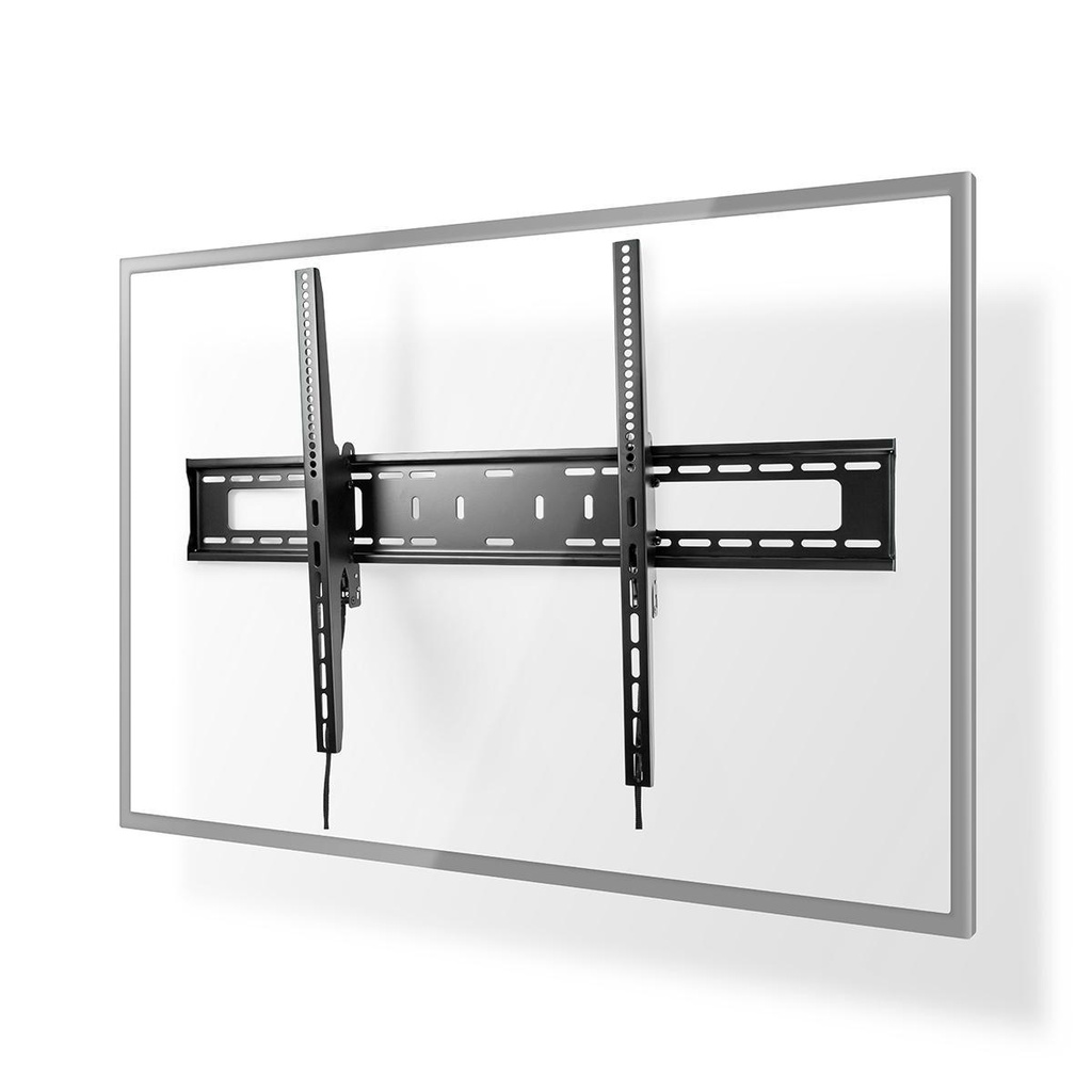 Montage TV mural basculable | 60 - 100 " | Poids d'écran maximal pris en charge: 75 kg | Inclinable: 5 ° | Distance minimale du mur: 85 mm | Acier | Noir