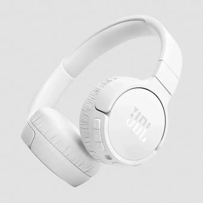 JBL TUNE 670NC - Écouteurs avec micro - circum-aural - Bluetooth - sans fil, filaire - Suppresseur de bruit actif - jack 3,5mm - blanc