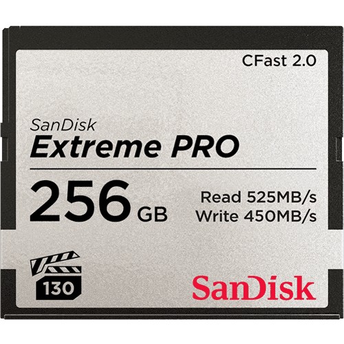 SanDisk Extreme PRO - Carte mémoire flash - 256 Go - CFast 2.0