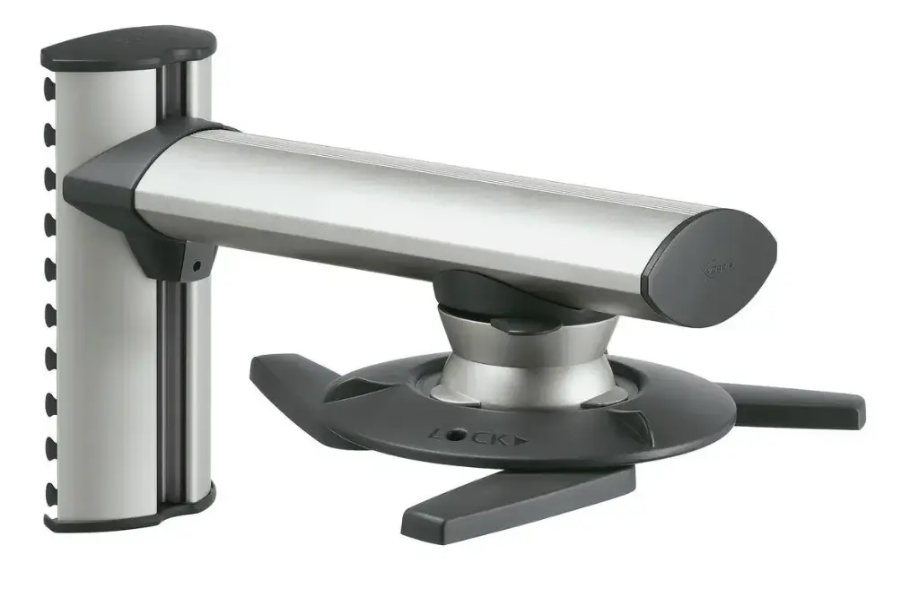 Support mural pour vidéoprojecteur
Universel, INCL:±20°, PDS<=10kg.Longueur bras 330mm.
Compatible proj entraxe max 323mm(diamètre)