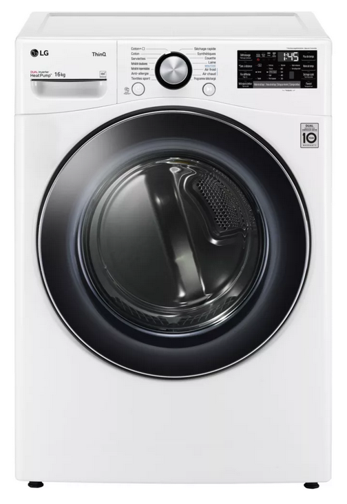 LG SECHE LINGE FRONTAL A CONDENSATION CONNECTE 16KG