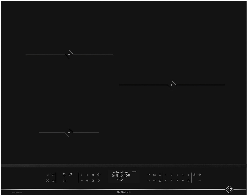 DE DIETRICH TABLE A INDUCTION - LARGEUR: 65CM