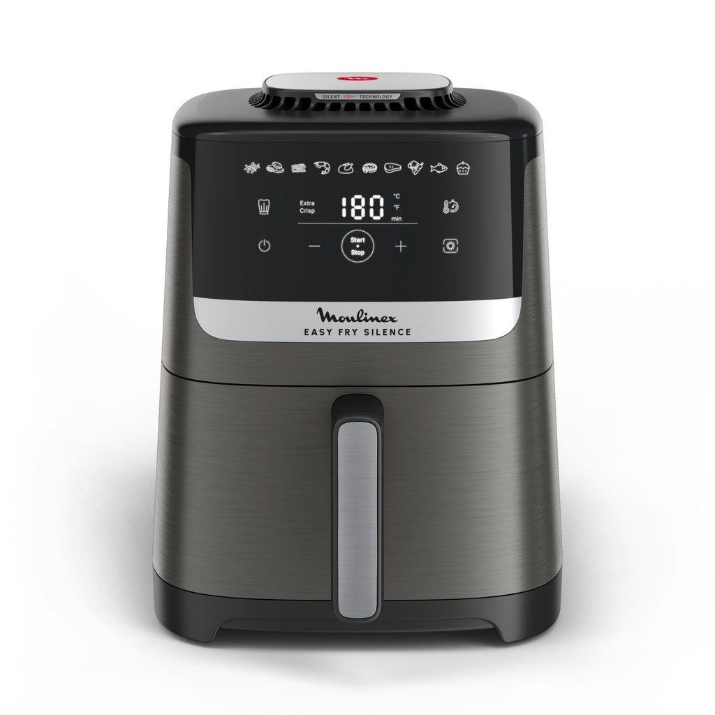 Friteuse à air chaud Easy Fry Silence 5 L Noir EZ551HF0 Moulinex