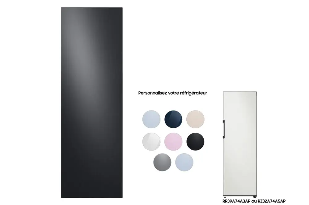 Panneau BESPOKE 1 PORTE 60cm NOIR CARBONNE Samsung