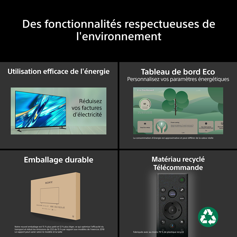 Téléviseur 4K Ultra HD Smart TV Noir K100XR35M2PB Sony
