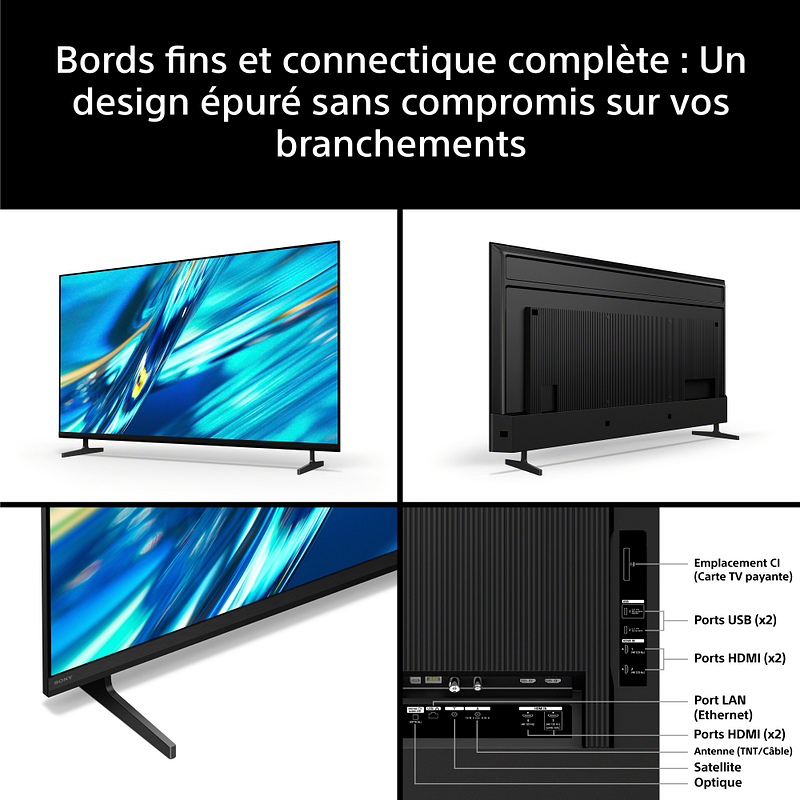 Téléviseur 4K Ultra HD Smart TV Noir K43XR35M2PB Sony