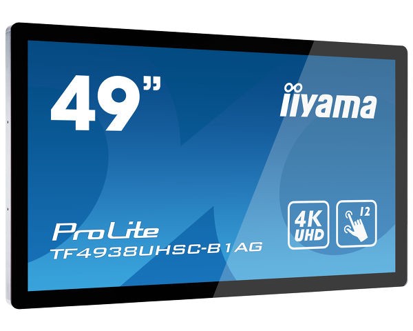 Écran plat interactif 4K Ultra HD Noir TF4938UHSC-B1AG iiyama