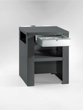 Miele Professional APCL 089 - Socle ouvert Gris Acier avec filtre à peluches H 75 cm