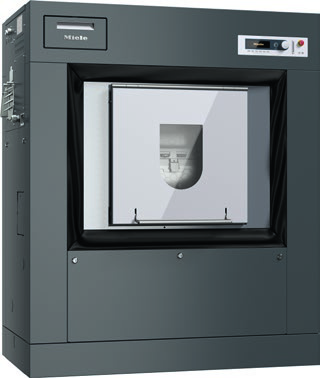 Miele Professional PW 6323 - Lave-linge professionnel Electrique, IG (carrosserie gris acier), boîte à produits en façade