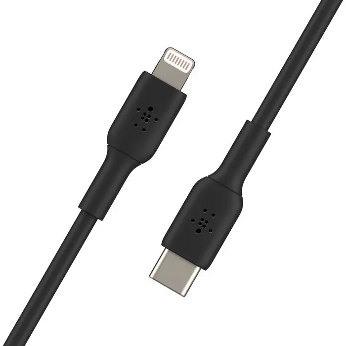 Lightning/USB-C câble 1m PVC, cert. mfi, noir BELKIN