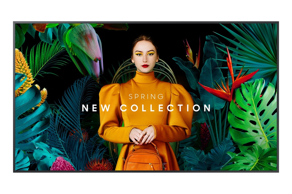 Ecran 43" LCD/LED 
3840x2160, 500Cd/M2, P/P, Haze 25%, 24/7, VESA200, Bezel 11,5
OS : Tizen7, Miracast,Smartview, Epaisseur 28,5mm, Wifi, HP10w