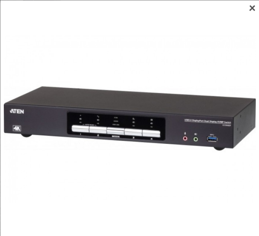ATEN CS1944DP SWICTH KVM DP 4K 4 PORTS HUB USB 3.1 GEN1 À 2 PORTS