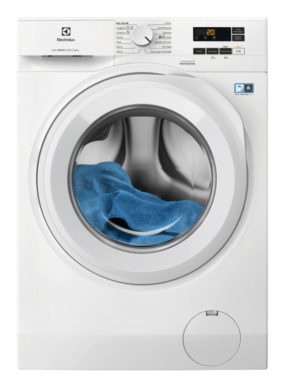 Lave-linge frontal 8kg 1400tr/min Blanc EW6FI5120WA Electrolux