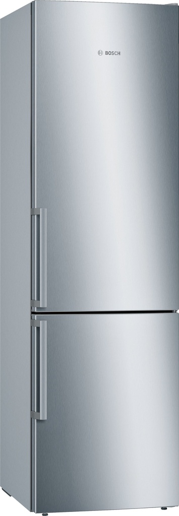 Réfrigérateur combiné pose-libre, 201 x 60 cm, Inox