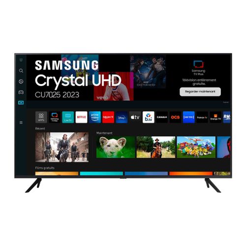 [TU55CU7025KXXC] Téléviseur 4K Ultra HD Noir TU55CU7025KXXC Samsung