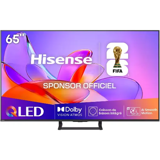 [65A7Q] Téléviseur QLED MINI LED 4K Ultra HD Smart TV 65A7Q Hisense