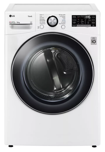 [RH6P12WH] LG SECHE LINGE FRONTAL A CONDENSATION CONNECTE 16KG