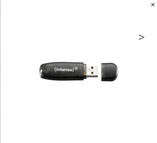 [3502470] INTENSO Clé USB 2.0 Rainbow Line - 16 Go Noir